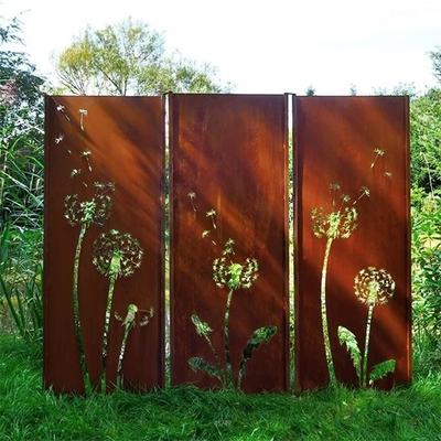 Decoratieve van de Besnoeiingscorten van de Tuinlaser het Staalcomités Paardebloempatronen ISO9001