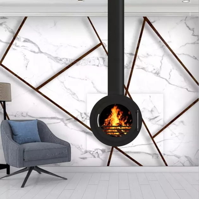 Multi-Fuel Binnen Decoratieve Hangende Fornuis van het Open haard Houten Brandende Staal
