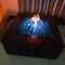 Zwart Vierkant het Gasterras op hoge temperatuur Heater Fire Table van het Kleurenmetaal