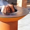 Lange Ronde Basis het Kamperen Kokende Corten de Grillbarbecue van de Staalbarbecue