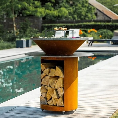 OEM de Dubbele Gelaagde Plancha van de het Staaltuin van Grillcorten Kuil van de de Barbecuebrand