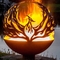 Het Gebiedbrand Pit Ball Phoenix Design van het Cortenstaal
