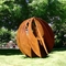 Het holle Staal Art Sphere Sculpture van Metaalcorten 600mm 900mm