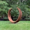 Groot Rustiek Ring Corten Steel Sculpture Abstract-Metaal Art Sculptures