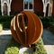 Het holle Staal Art Sphere Sculpture van Metaalcorten 600mm 900mm