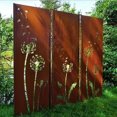 Decoratieve van de Besnoeiingscorten van de Tuinlaser het Staalcomités Paardebloempatronen ISO9001