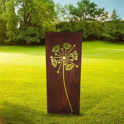 Decoratieve van de Besnoeiingscorten van de Tuinlaser het Staalcomités Paardebloempatronen ISO9001