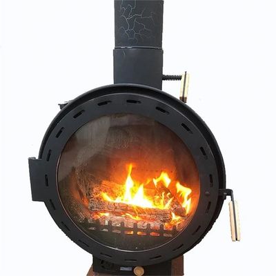 Moderne stijl houtgestookte wandgemonteerde hangende houtkachelhaarden