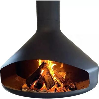 1000 mm hotel binnen hangende en roterende houtgestookte hangende open haard